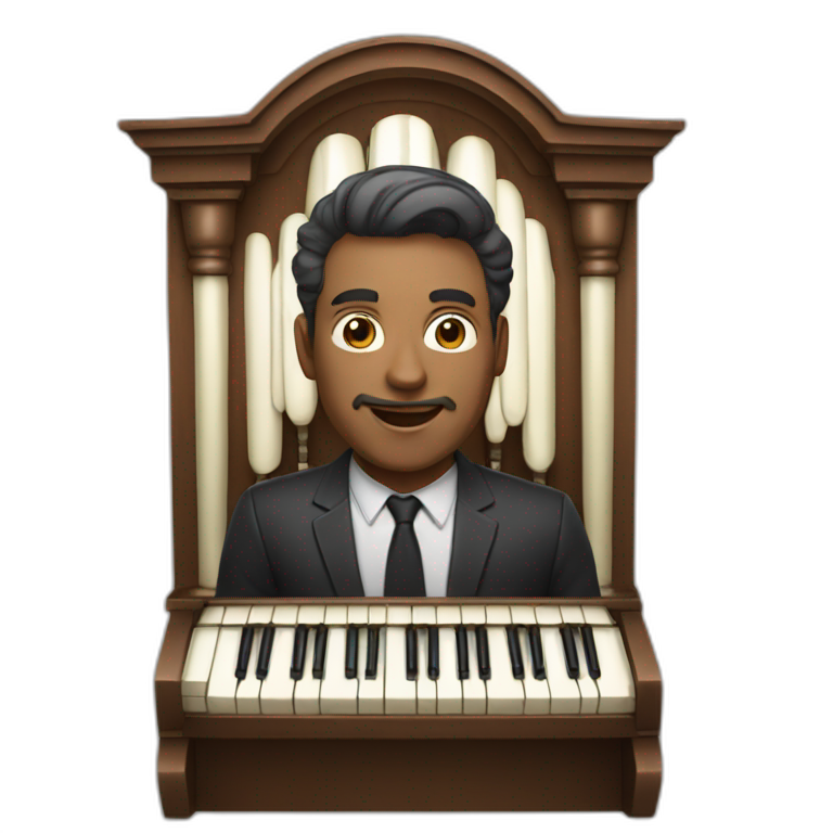 man playing an organ emoji