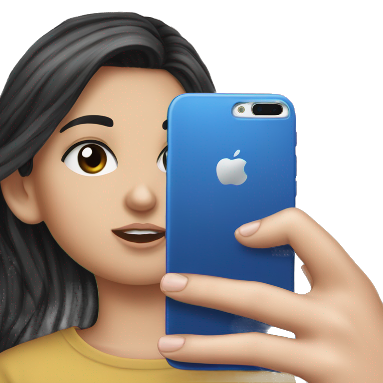 girl with long black hair emoji