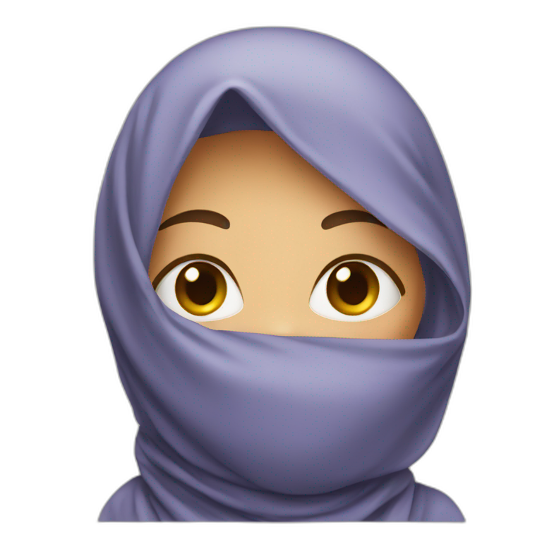 Veiled girl emoji