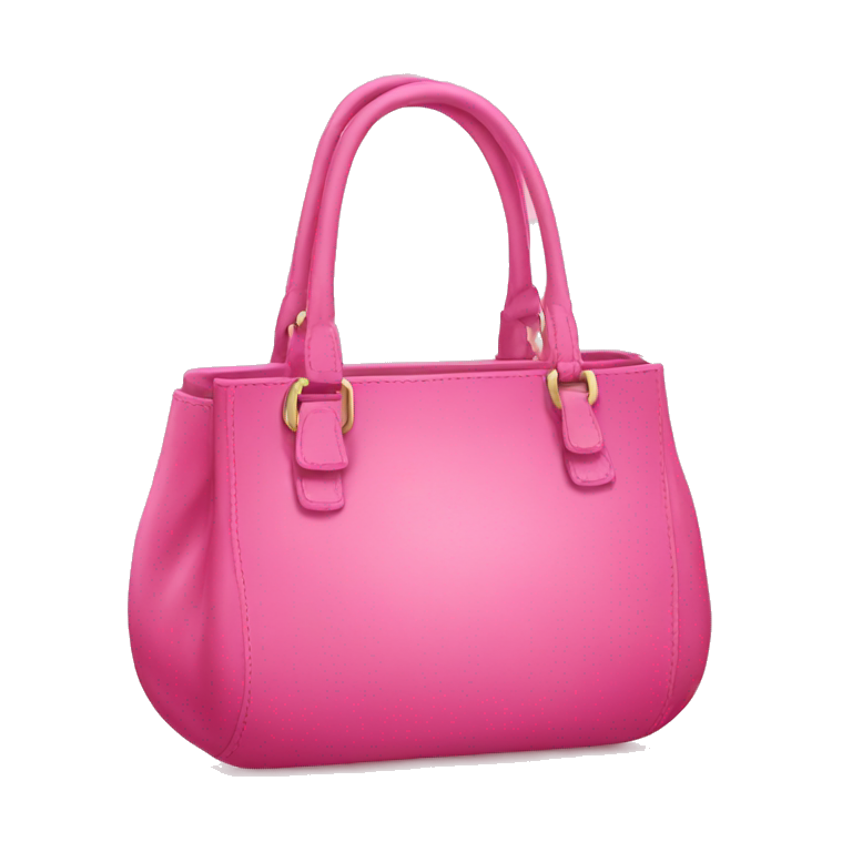 Emoji Pink Pattern Print Leather Tote Bag main image 0