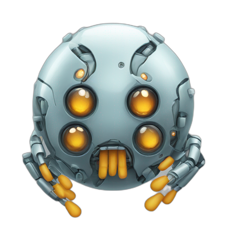robotic virus emoji