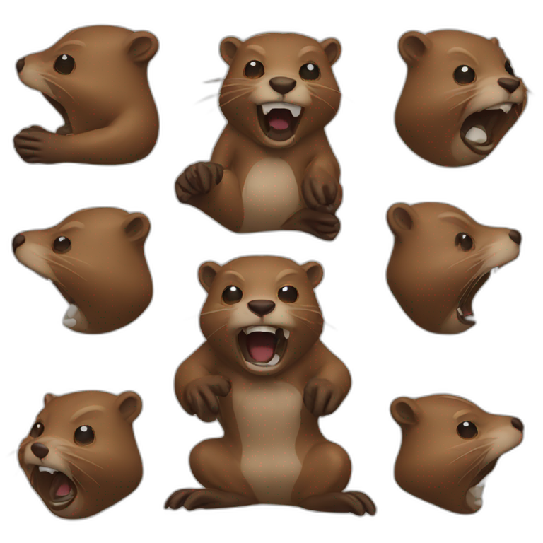 beaver panic emoji