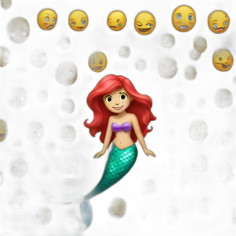 Little mermaid emoji