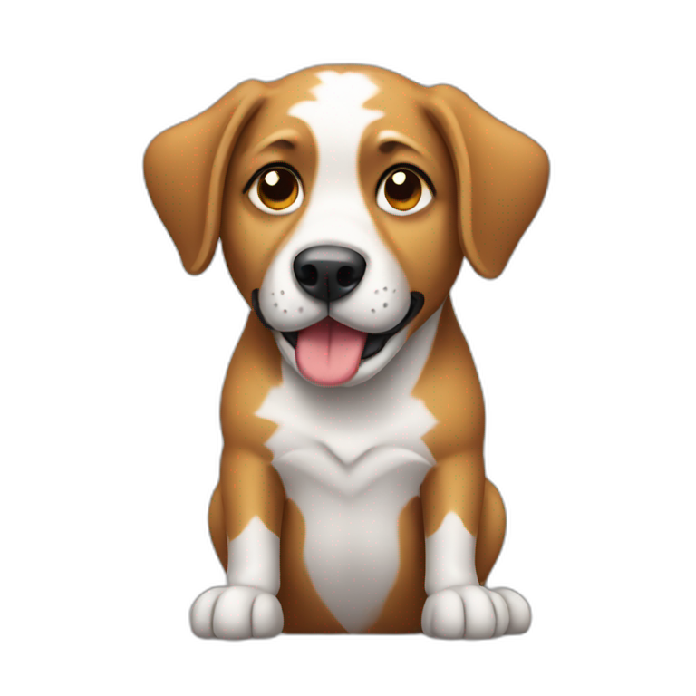 Dog on work emoji