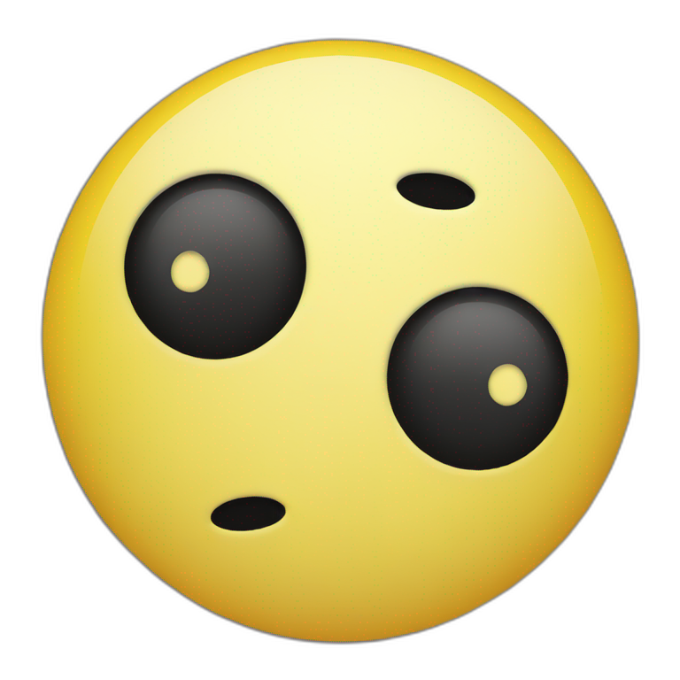 Classic yellow emoji sad-happy yin yang emoji
