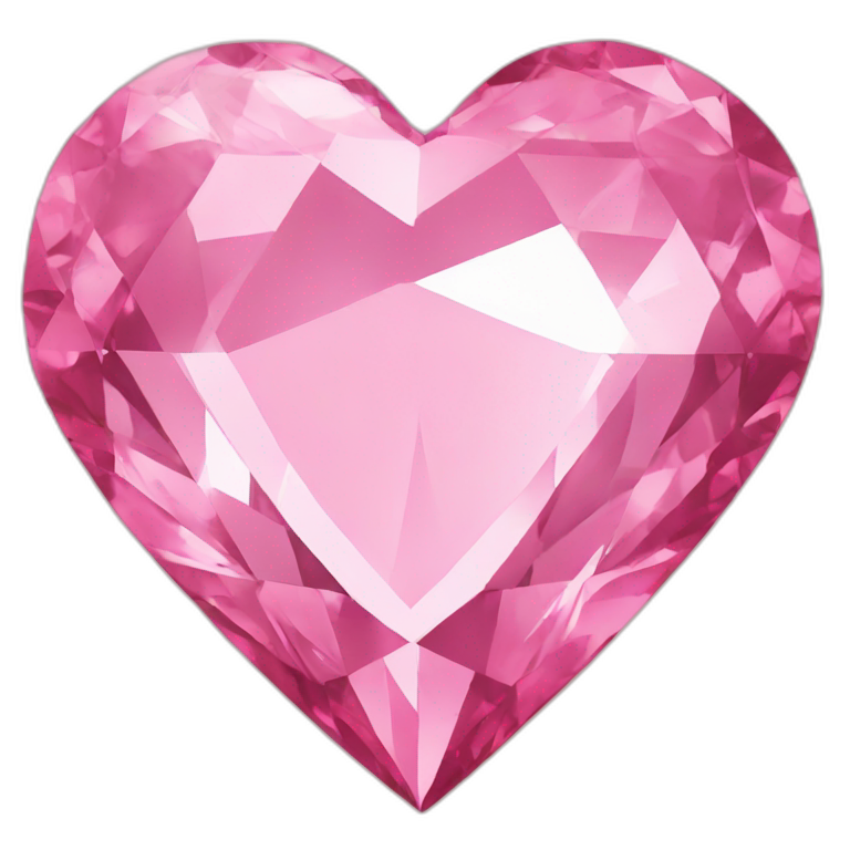 pink diamond heart emoji