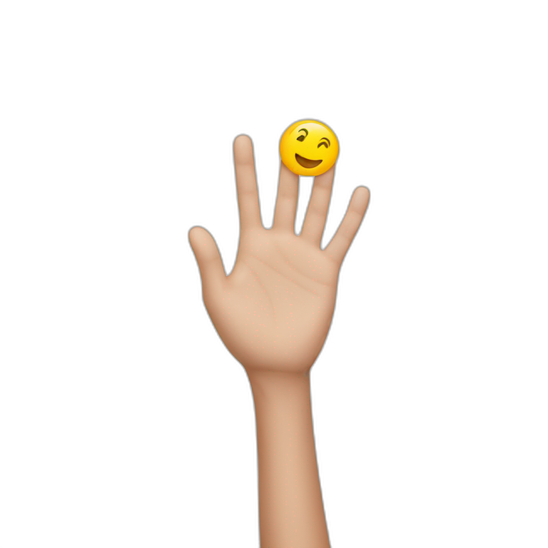 hand above head emoji