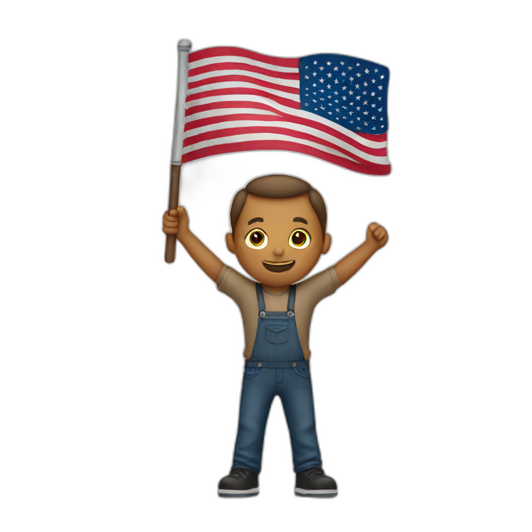 white men holding us flag emoji
