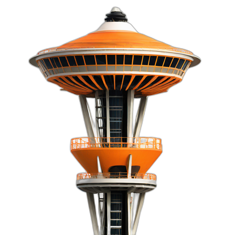 orange space needle emoji