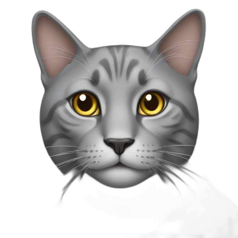 Big grey cat emoji