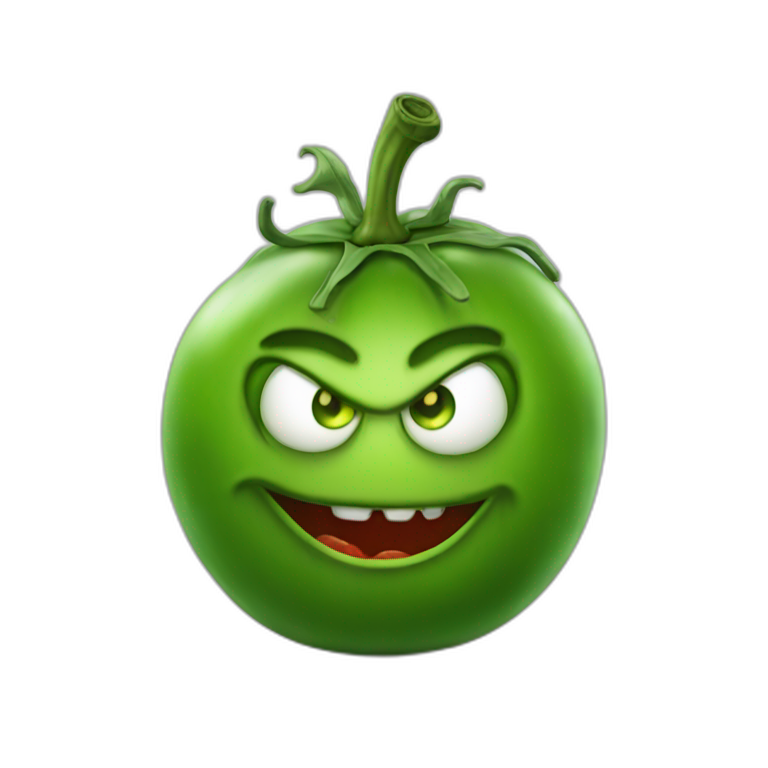 green evil tomato emoji