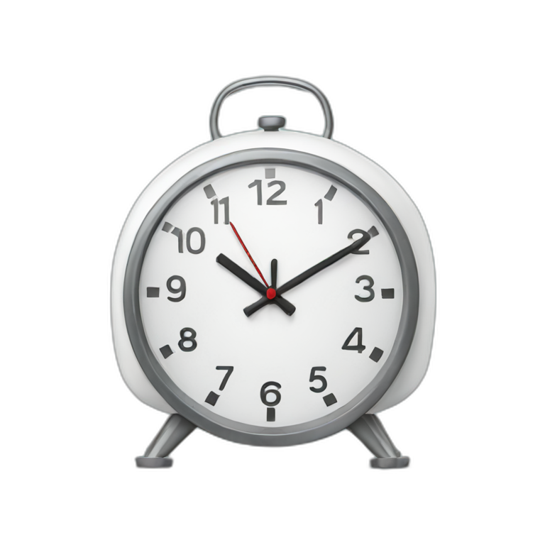 igloo alarm clock shape emoji