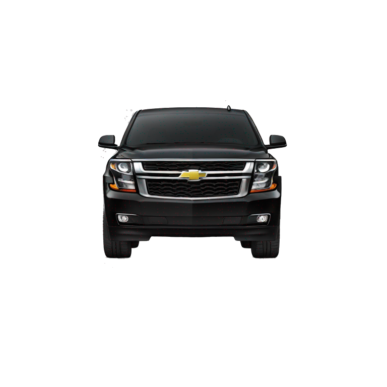 Black 2020 Chevy Tahoe Front view emoji