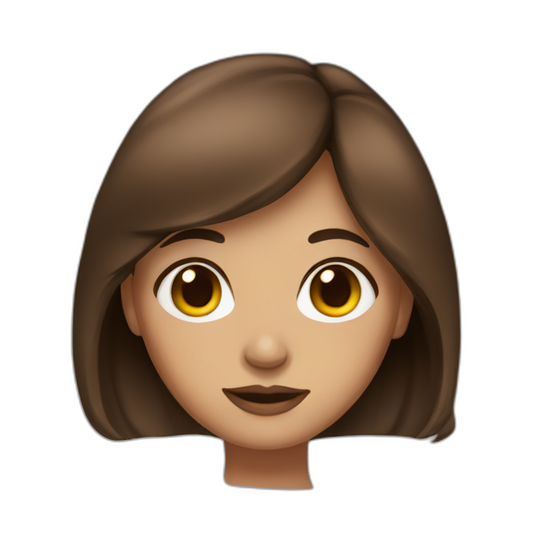 ira girl brown hair emoji