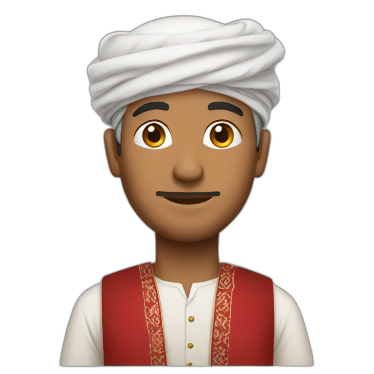 A man wearing Omani clothing  emoji