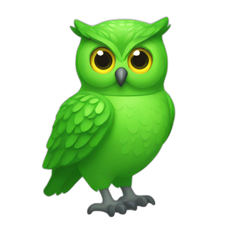 duolingo green owl emoji
