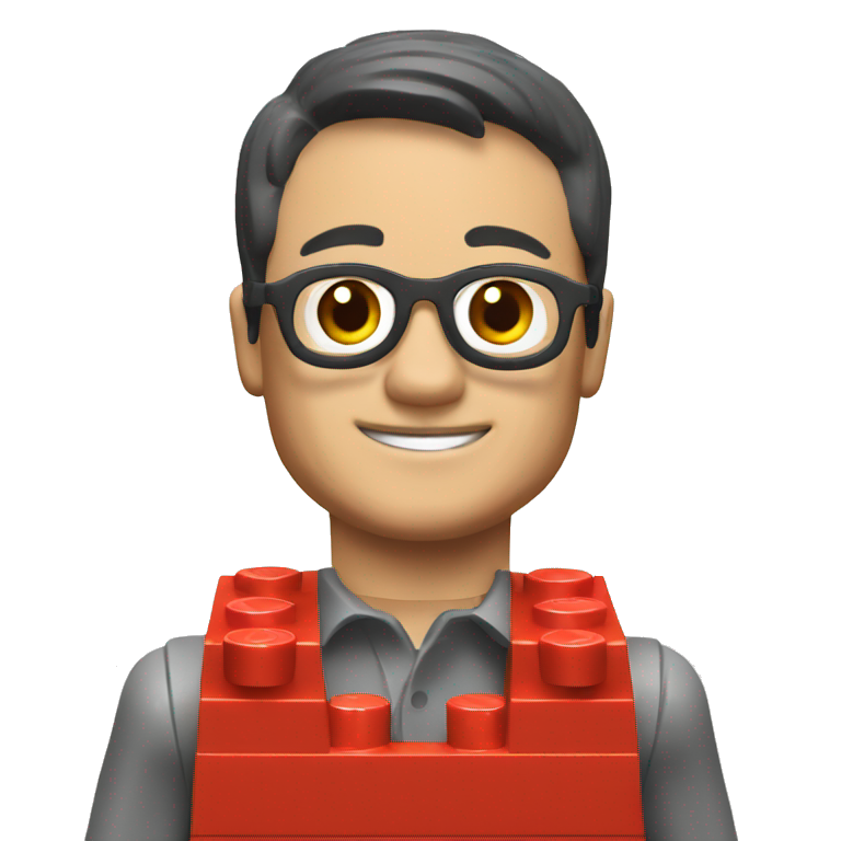 Red LEGO brick emoji