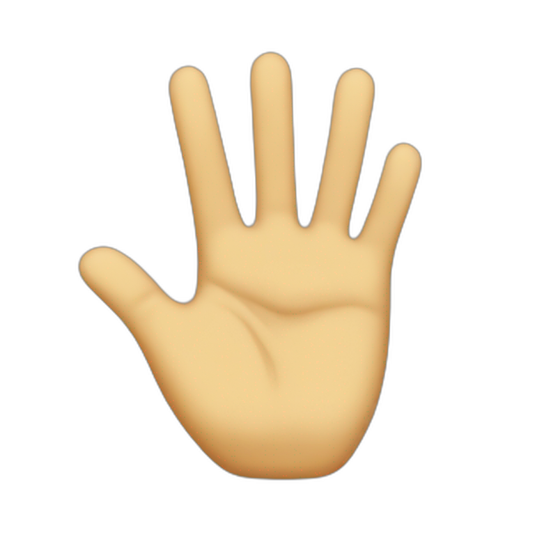 peace hand emoji