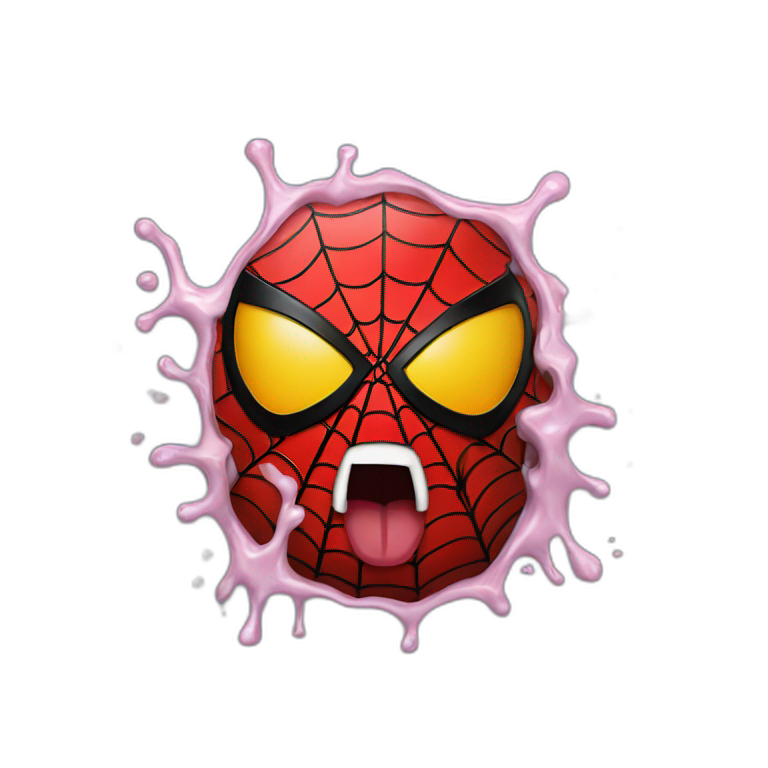 spiderman melting emoji emoji