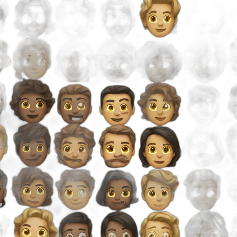 20 faces emoji