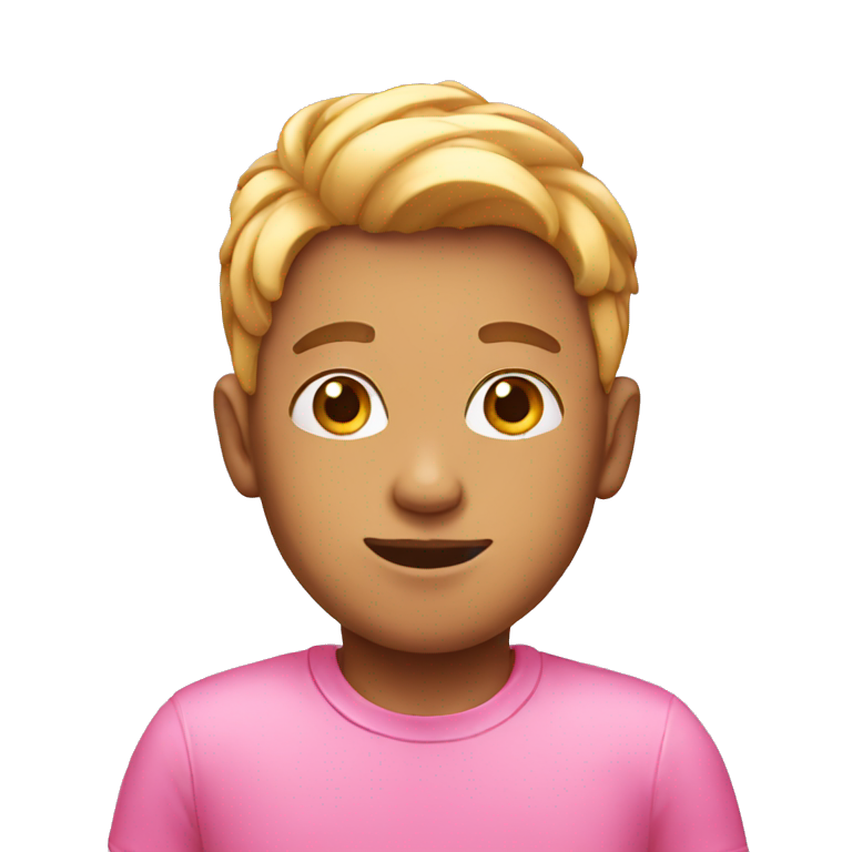 Pink boy emoji