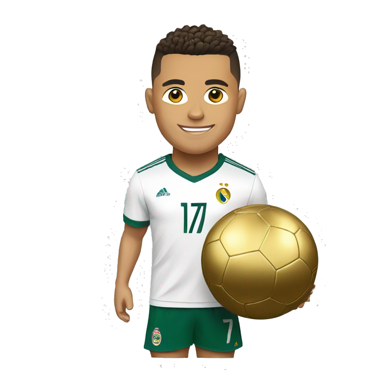 Ronaldo avec dix ballon d'or  emoji