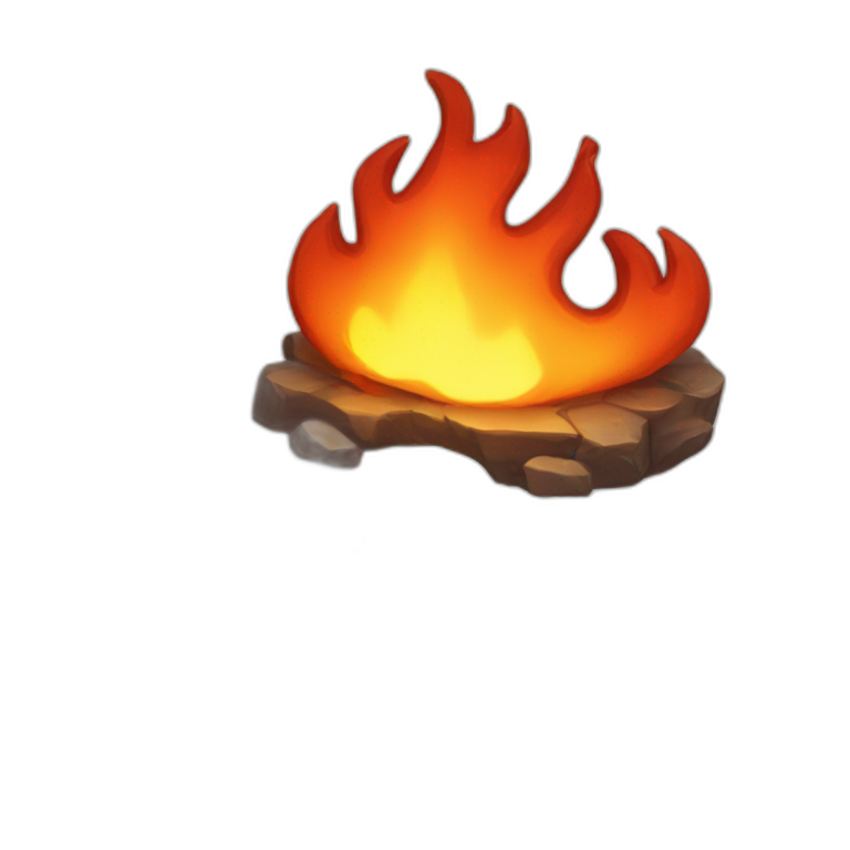 A fire button for game ui emoji