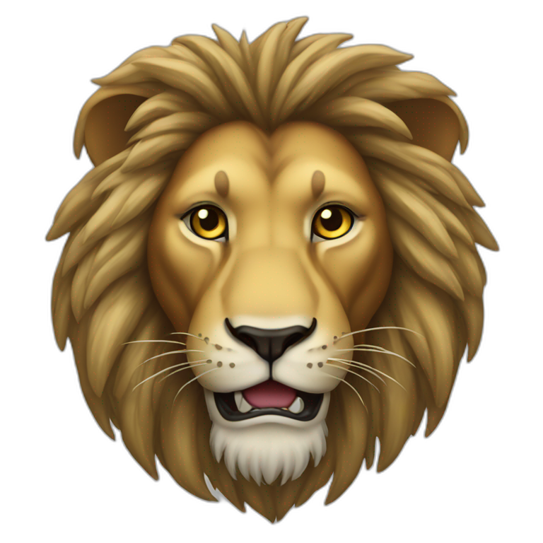 rasta lion with claw giving like emoji