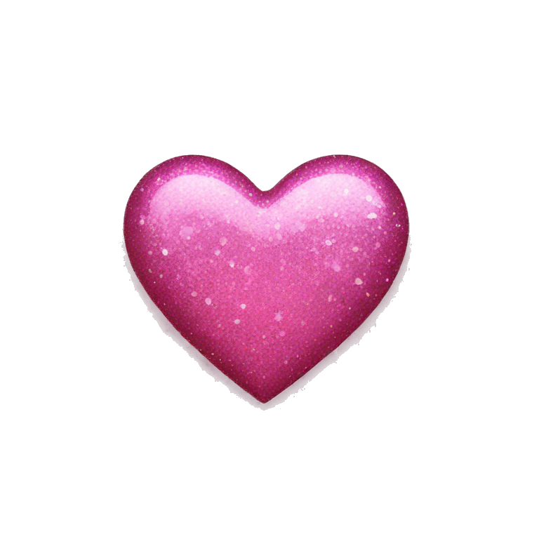 Pink glitter heart  emoji