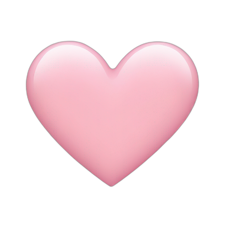 Light pink heart emoji