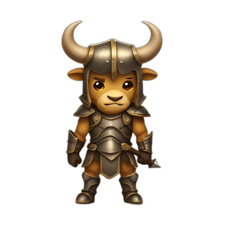 Minotaur in armor emoji