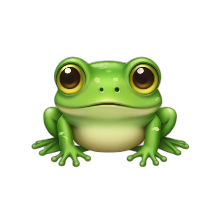 cute little frog emoji