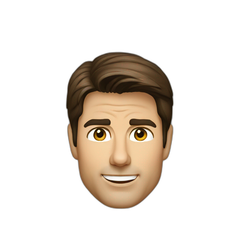 Tom Cruise ios style emoji