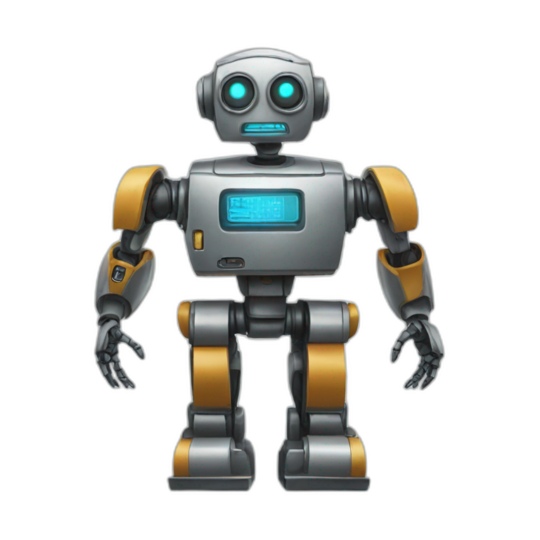 a robot waiting emoji