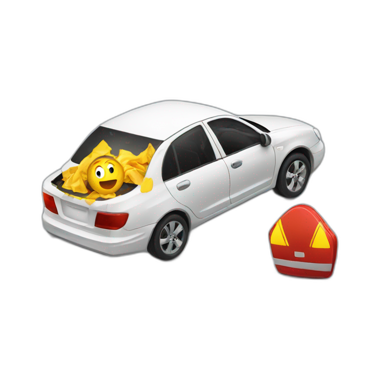 accident de voiture emoji
