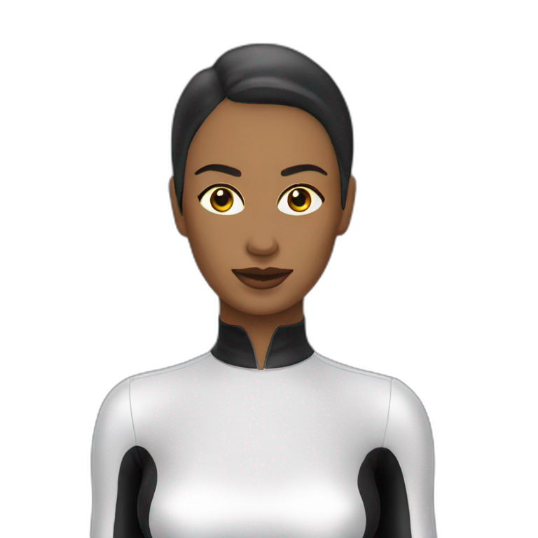 Lady in latex clothing emoji