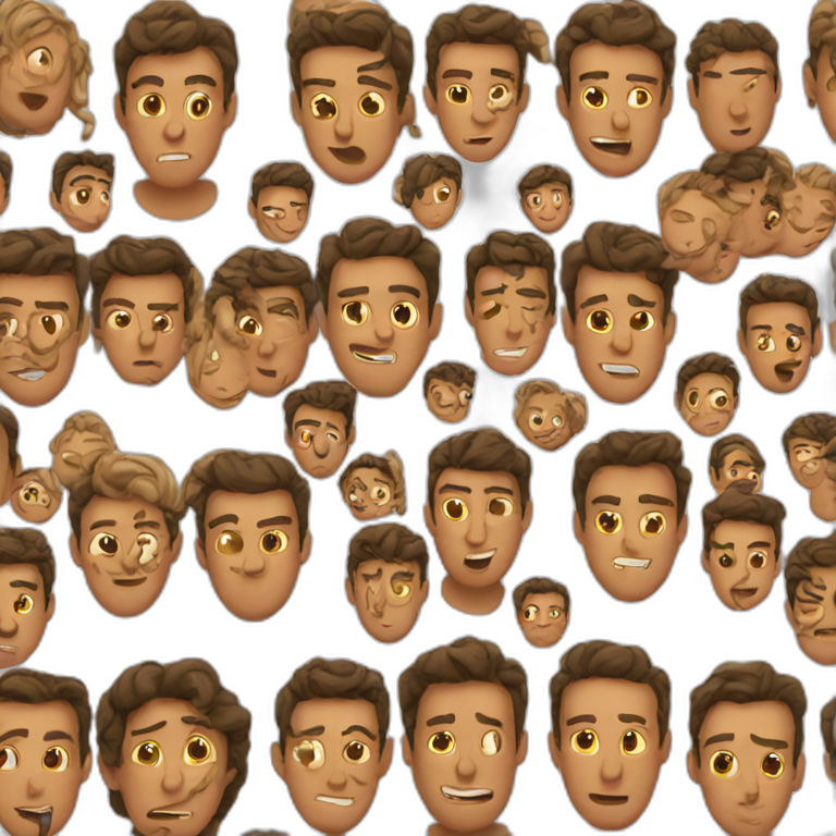 many faces emoji