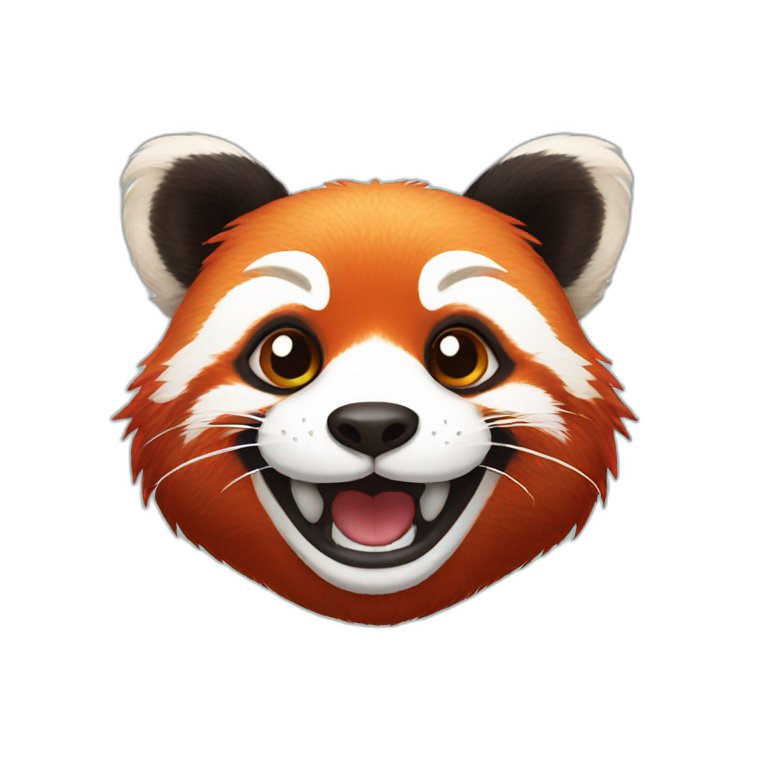 red panda happy emoji
