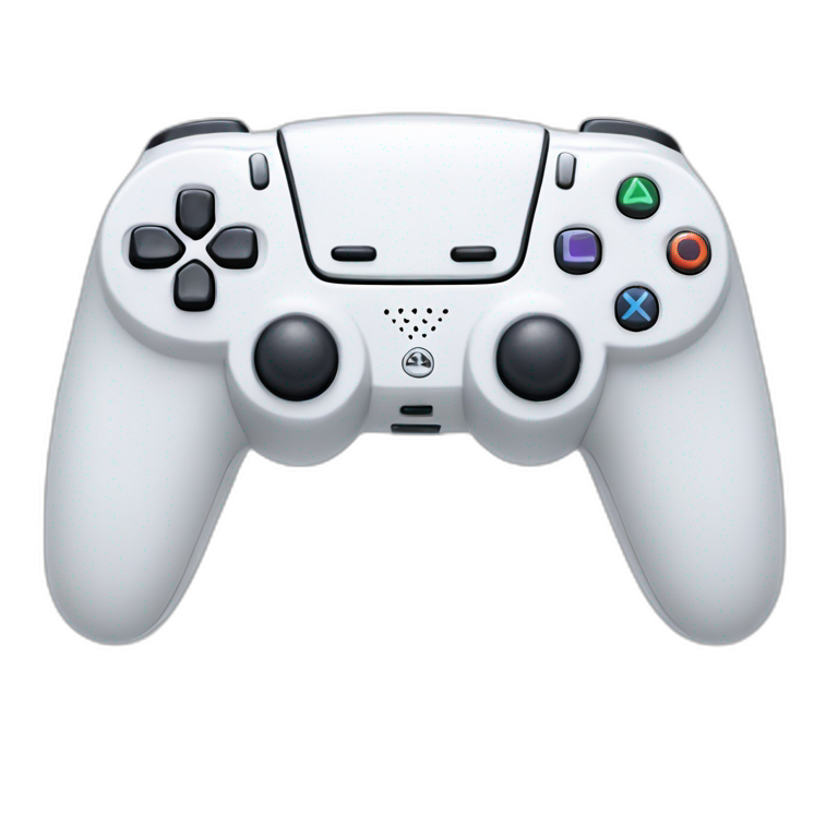 playstation controller on white background emoji