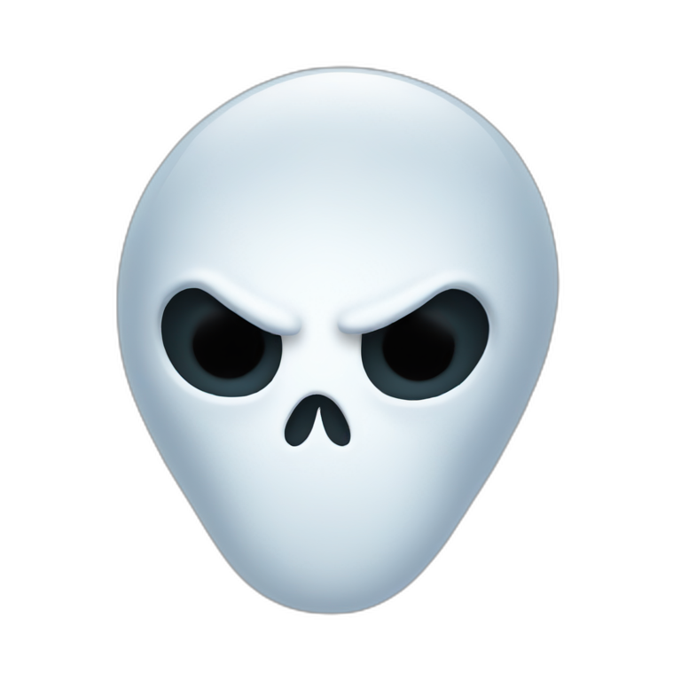 Ghost face emoji