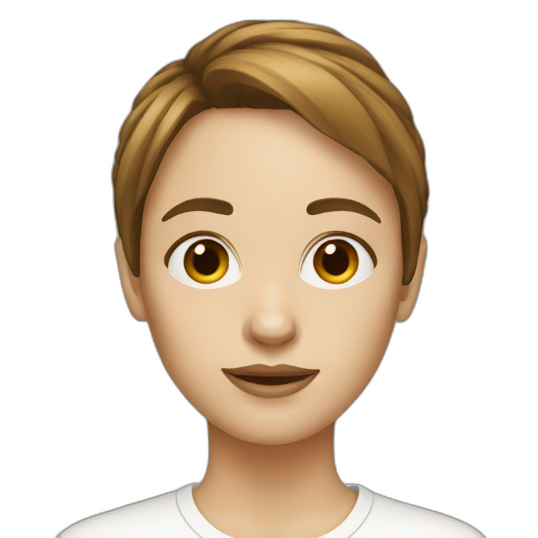 white-woman-with-brown-hair-fringe emoji
