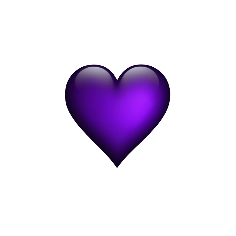 Black heart half purple heart emoji