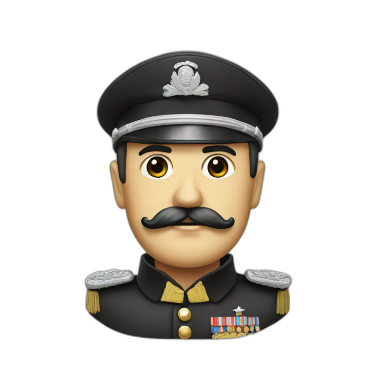 Famous dictator with mustache emoji