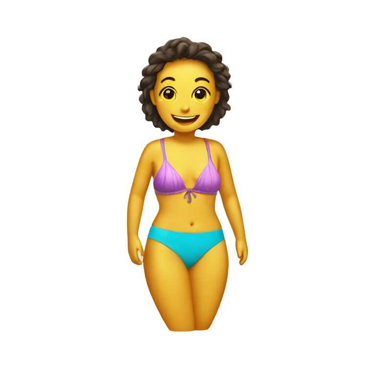 Smiley with bathing suit  emoji