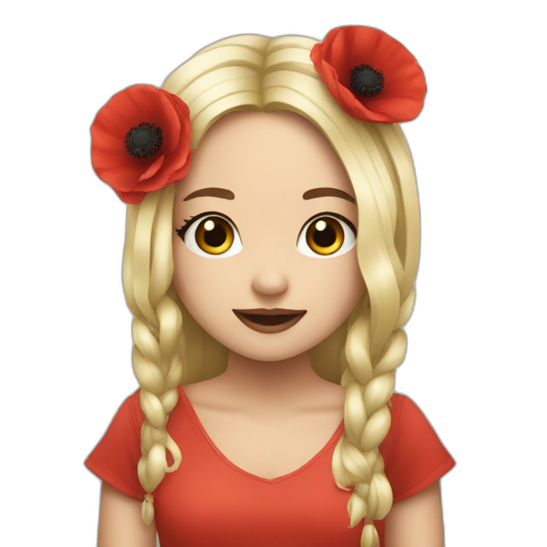 Poppy the singer emoji