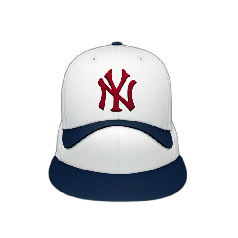 New York Yankees fitted hat emoji