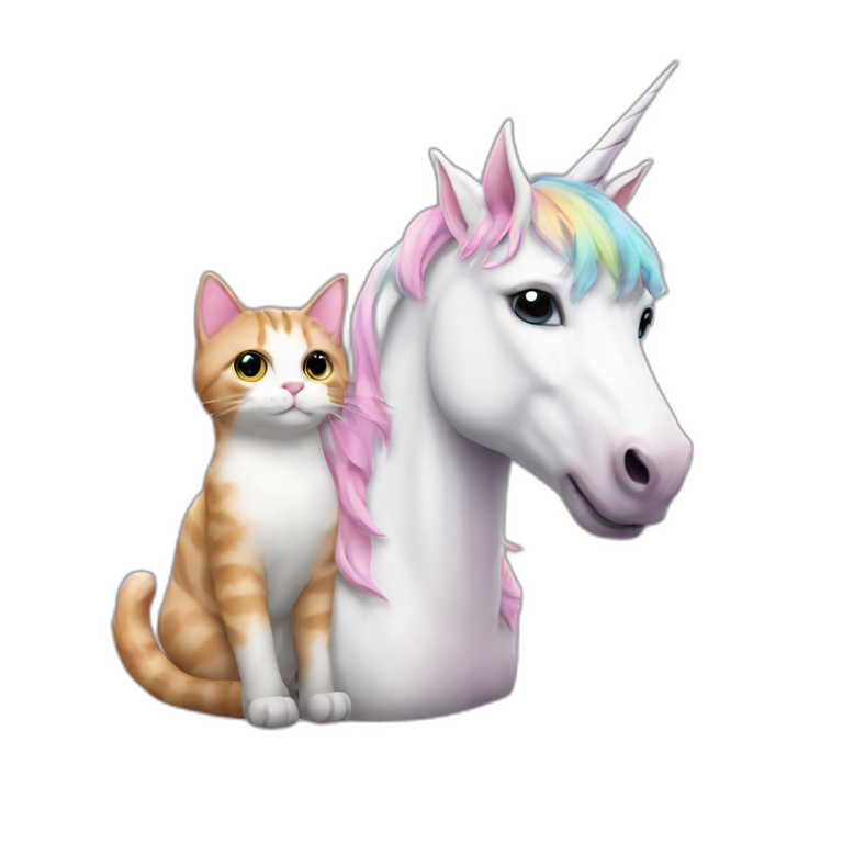 Unicorn and cat emoji
