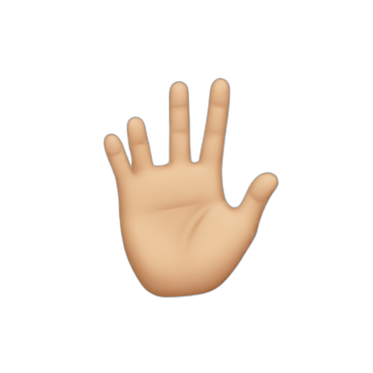 Finger touch emoji