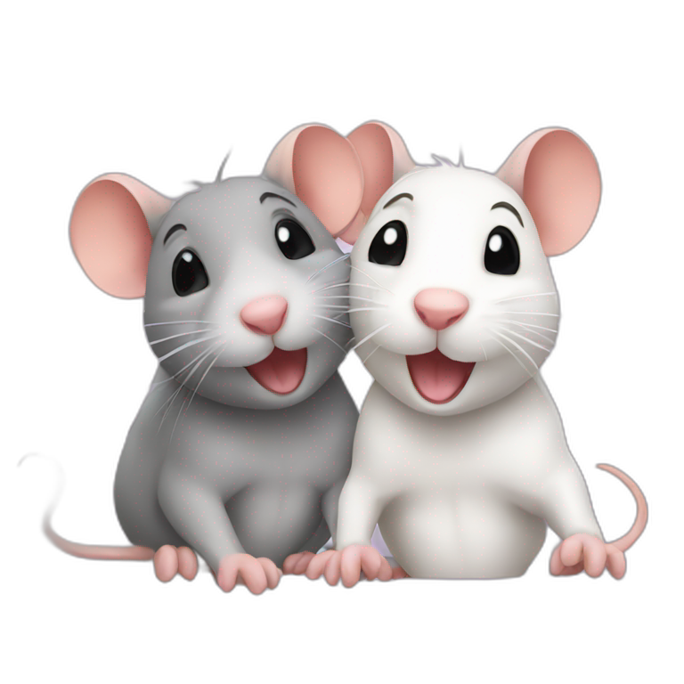 rats best friends emoji