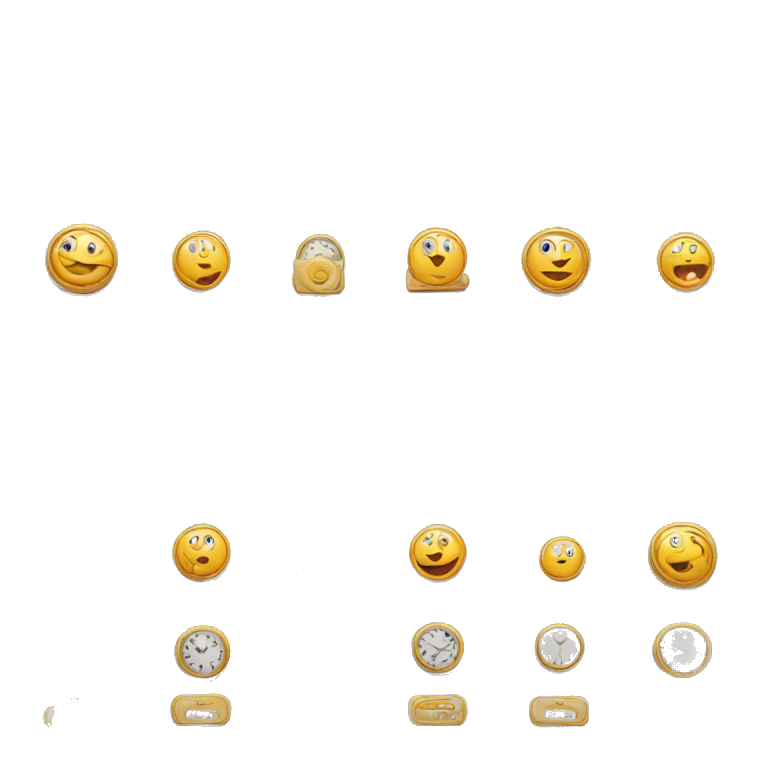 time clock work emoji